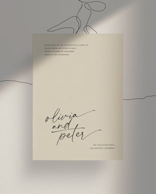 Blase Wedding Invitation Card