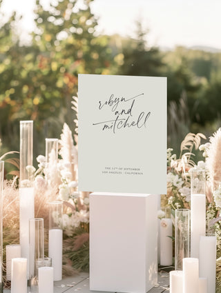 Blase Rectangle Welcome Sign