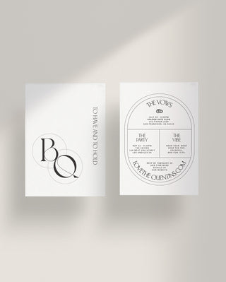 Quinn 4-Piece Wedding Invitations