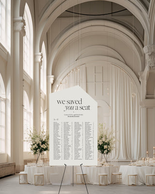 Slate Asymmetric Seating Chart