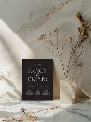 Slate Bar Menu Sign