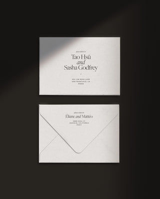 Slate 4-Piece Wedding Invitations