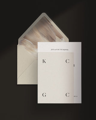 Slate 4-Piece Wedding Invitations