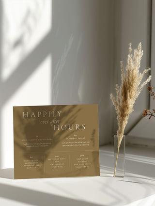 Stone Bar Menu Sign