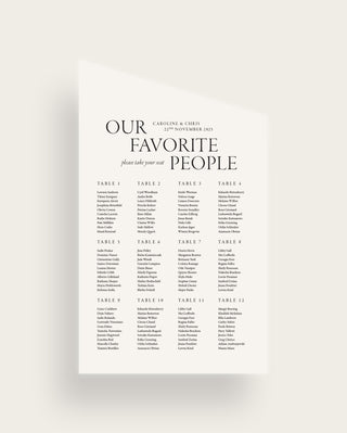 Stone Slant Down Seating Chart
