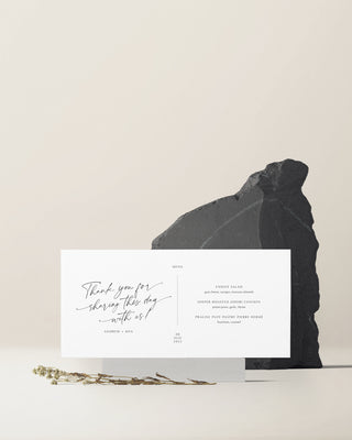 Wedding Menu Cards