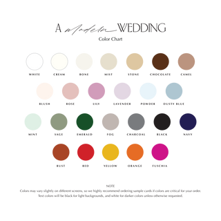 Wedding Seating Charts