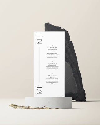 Quinn Tall Menu with Line Accent