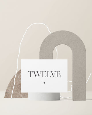 Slate Minimal All Caps Horizontal Table Numbers