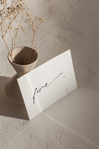 Modern Wedding Table Numbers