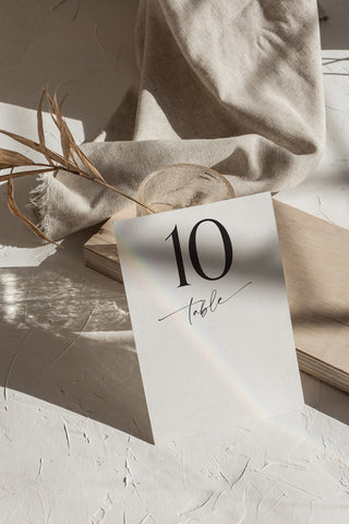 Wedding Table Numbers