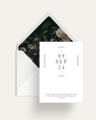 Stone Save the Date Invitations