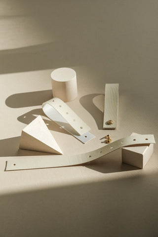 Cream Vinyl Strap Set