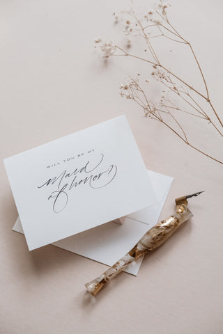 Maid of Honor Proposal Card