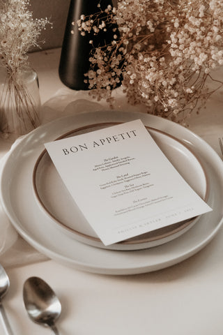 Stone Classic Menu