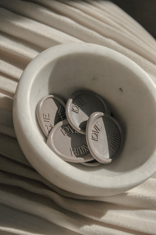 With Love Luxury Wax Oval Seals with Adhesive Backing