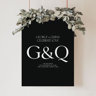 Quinn Rectangle Welcome Sign