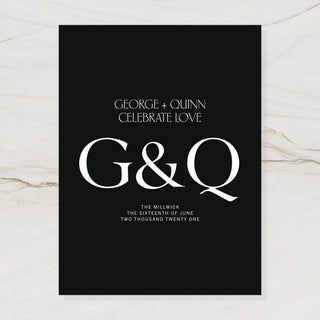 Quinn Rectangle Welcome Sign