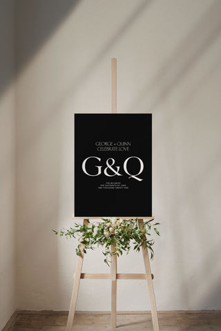 Quinn Rectangle Welcome Sign
