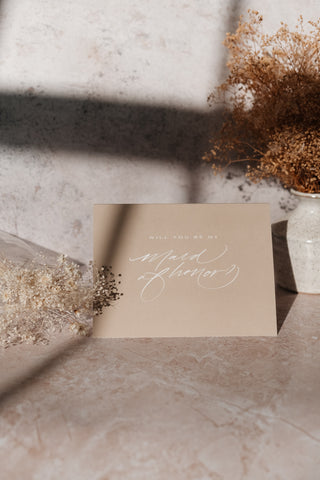 Maid of Honor Proposal Card