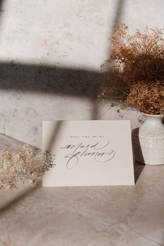 Maid of Honor Proposal Card