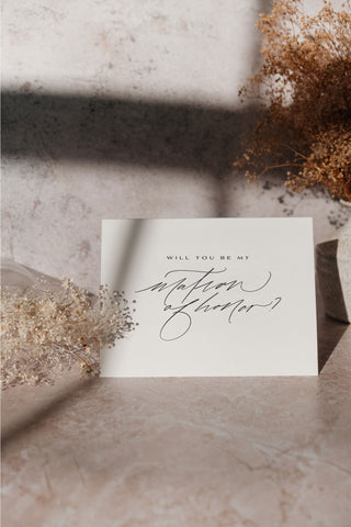 Matron of Honor Proposal Card