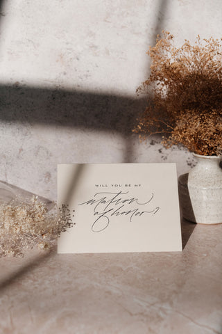 Matron of Honor Proposal Card
