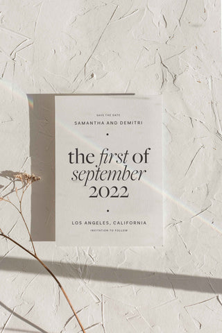 The Anatomy of a Save the Date Card