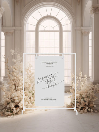 Blase Rectangle Welcome Sign