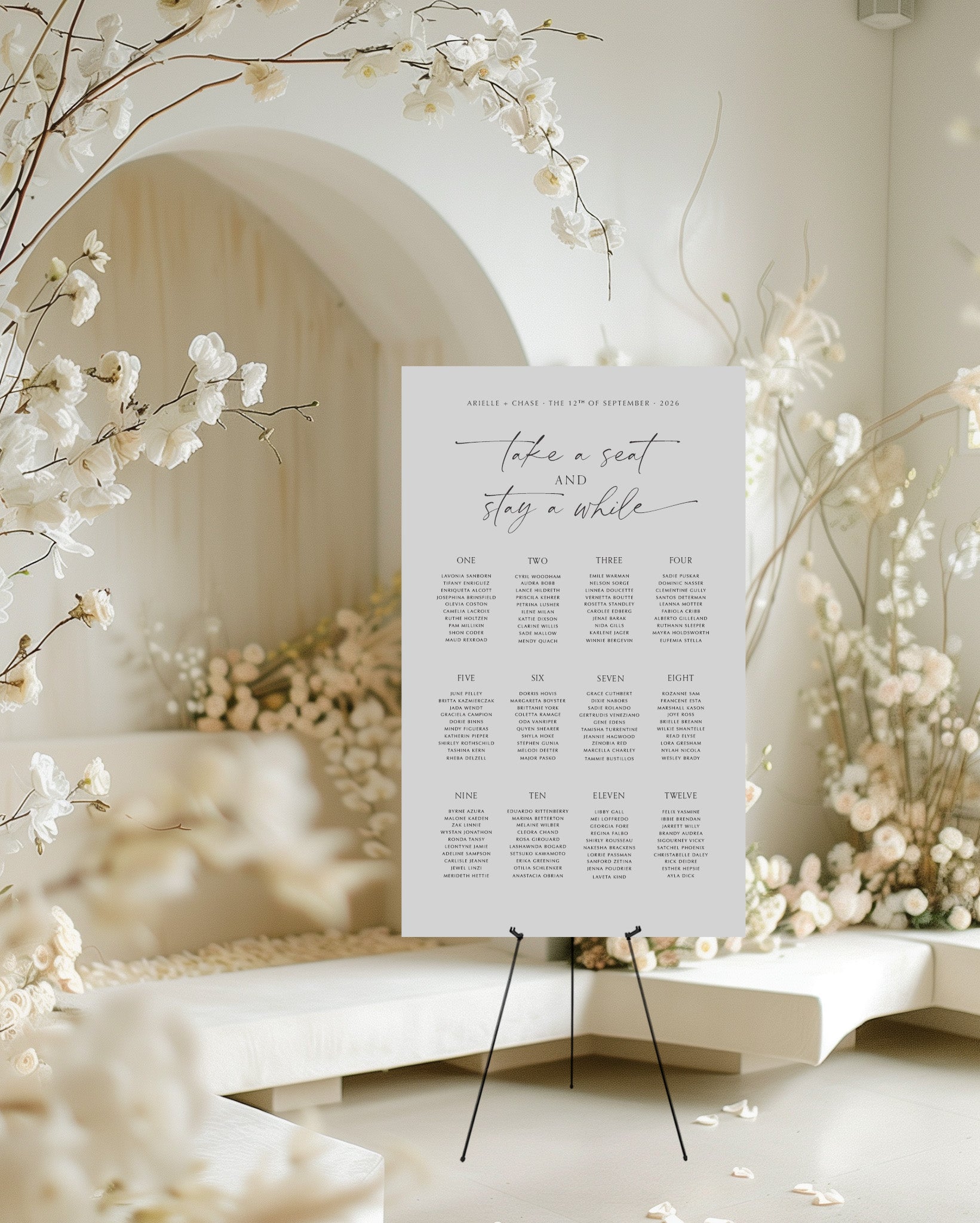 How to set up seating chart for wedding | Beachweddingtips.com