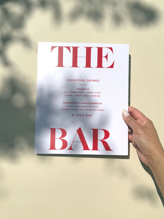 Skyline Bar Menu Sign