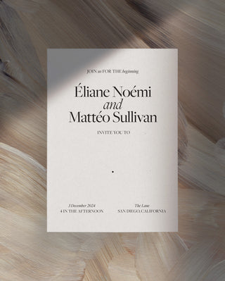 Slate Wedding Invitation Card