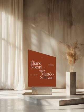 Slate Slant Down Welcome Sign