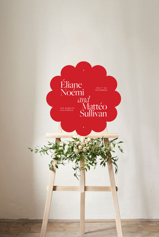 Slate Scallop Welcome Sign