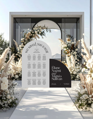 Slate Half Arch Welcome Sign