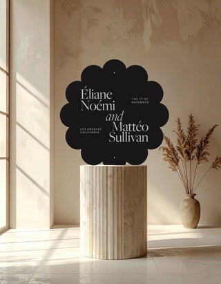 Slate Scallop Welcome Sign
