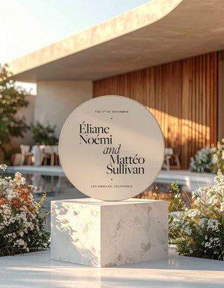 Slate Circle Welcome Sign