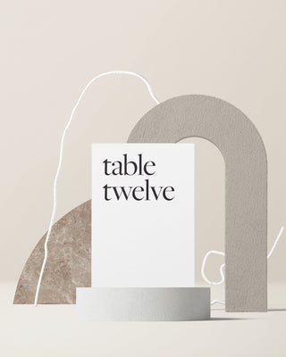 Slate Off-Centered Table Numbers
