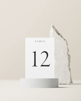 Stone Centered Table Number