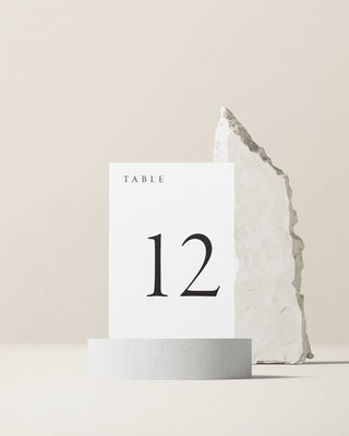 Stone Asymmetric Table Number