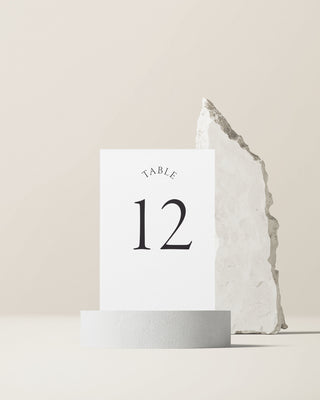 Stone Arch Text Table Number