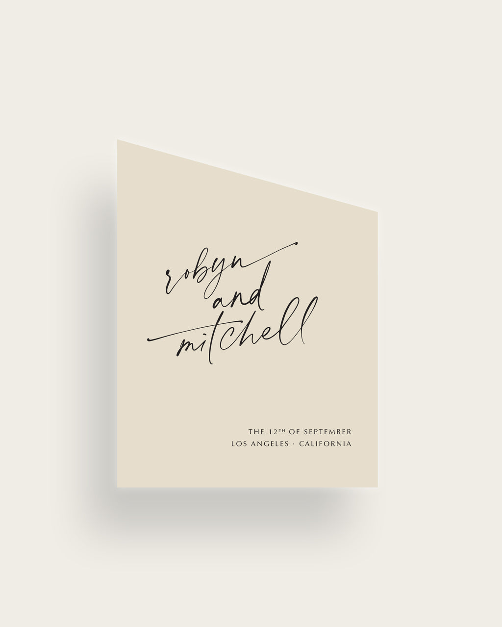 Slant Down Welcome Sign | Wedding Sign | A Modern Wedding
