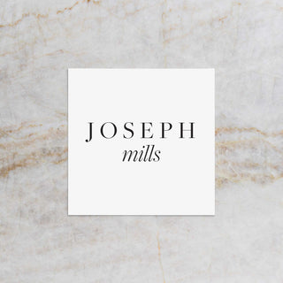 Slate Square Placecards with Italic Last Name