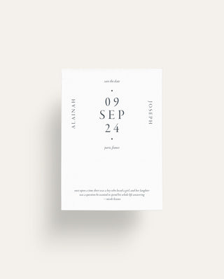 Stone Save the Date Card